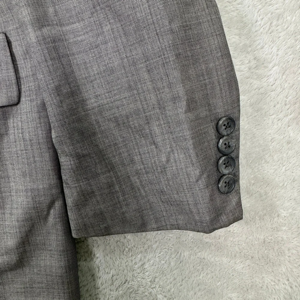Vintage Hickey Freeman Boardroom Mens 42R Wool Suit Pants 35x28 Gray 2-Button